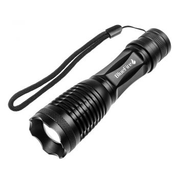 BlueFire 1200 Lumen Super Bright CREE XM-L2 LED Handheld Flashlight with Adjustable Focus and 5 Light Modes, Outdoor Water Resistant Torch, Tactical Flashlight for Camping & Hiking