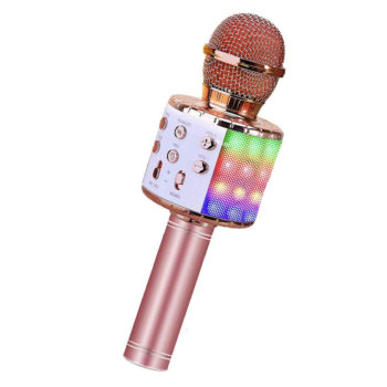 BlueFire 4 in 1 Bluetooth Handheld Wireless Karaoke Microphone Portable Speaker Machine Home KTV Player with Record Function for Android & iOS Devices
