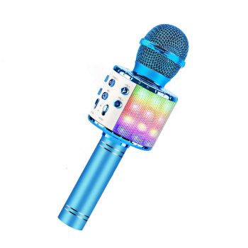 BlueFire 4 in 1 Bluetooth Handheld Wireless Karaoke Microphone Portable Speaker Machine Home KTV Player with Record Function for Android & iOS Devices